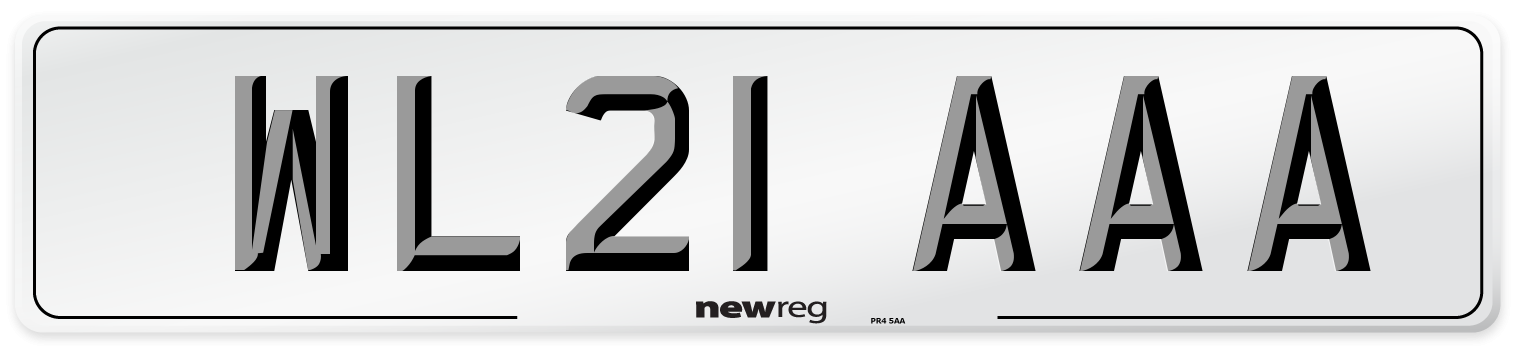 WL21 AAA Number Plate from New Reg